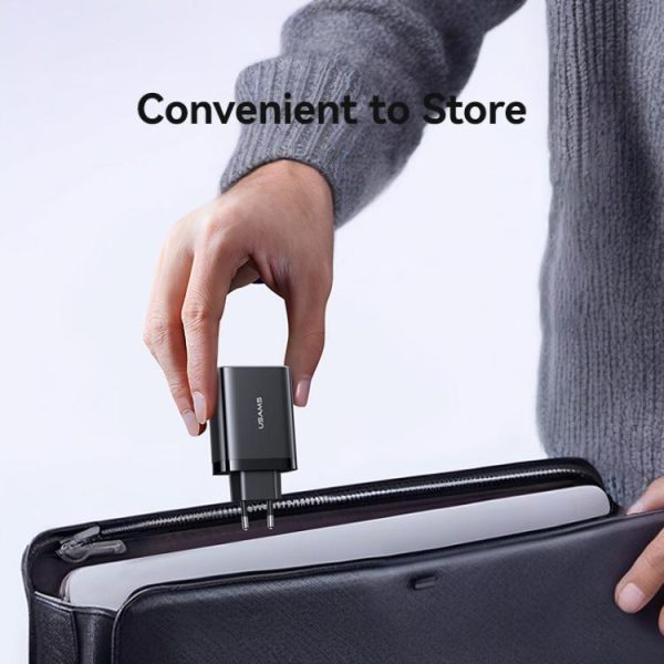 EDA0079447_B7-1.jpg USAMS CC296 30W Fast Charger With Retractable USB-C / Type-C Cable, EU Plug