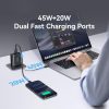 EDA0079450_B5-1.jpg USAMS CC300 65W Fast Charger With Retractable USB-C / Type-C Cable, US Plug