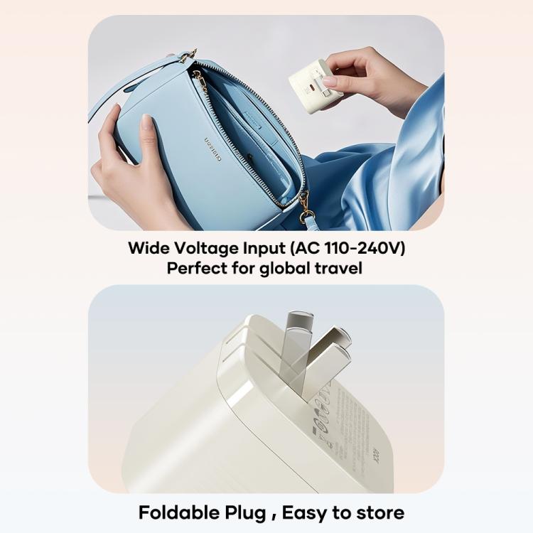 ROCK T90 PD35W Type-C Single Port GaN Wall Charger with Type-C Retractable Cable, UK Plug, EU Plug 11 ROCK T90 PD35W Type-C Single Port GaN Wall Charger with Type-C Retractable Cable, UK Plug, EU Plug - Image 11