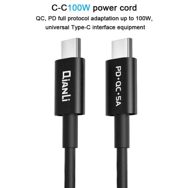 EDA0081377_B3.jpg QianLi Adaptive Notebook Power Cable, T Head to Type-C, L Head to Type-C, Type-C