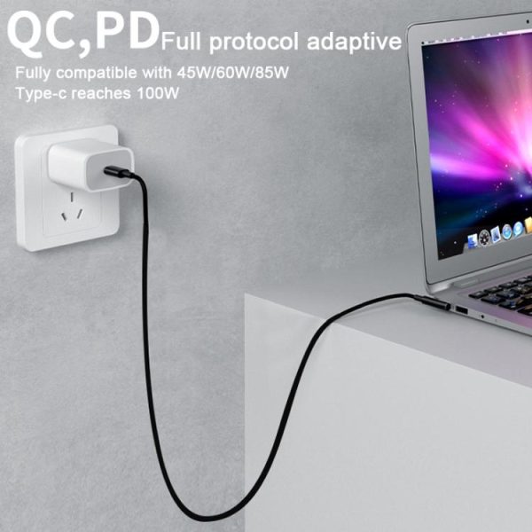 EDA0081377_B7.jpg QianLi Adaptive Notebook Power Cable, T Head to Type-C, L Head to Type-C, Type-C