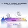 EDA008267201A_1.jpg JOYROOM JR-TCL06 67W USB-C / Type-C Port GaN Fast Charger with Retractable Cable, EU Plug, UK Plug