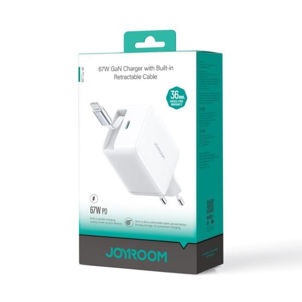 EDA008267201A_7.jpg JOYROOM JR-TCL06 67W USB-C / Type-C Port GaN Fast Charger with Retractable Cable, EU Plug, UK Plug