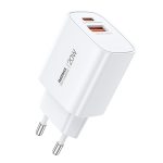 REMAX U187-AC 20W USB and Type-C GaN Fast Charger, EU Plug, UK Plug
