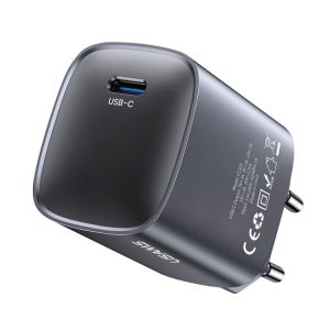 USAMS CC323 T66 45W USB-C / Type-C GaN Fast Charger, EU Plug, CC323
