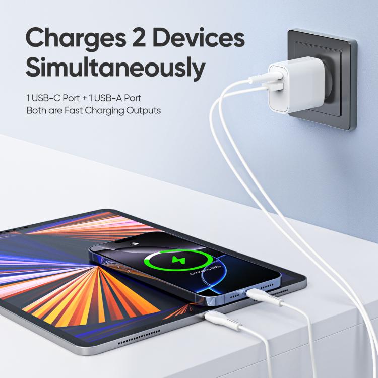 DUZZONA T12 PD30W Type-C / USB-C and USB Fast Charger, T12 2 DUZZONA T12 PD30W Type-C / USB-C and USB Fast Charger, T12 - Image 2