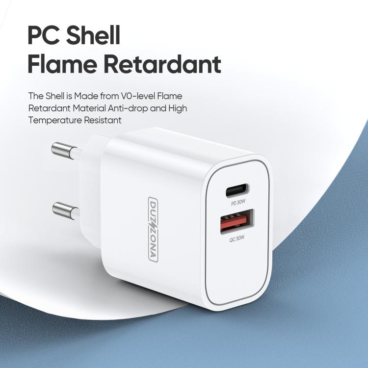 DUZZONA T12 PD30W Type-C / USB-C and USB Fast Charger, T12 4 DUZZONA T12 PD30W Type-C / USB-C and USB Fast Charger, T12 - Image 4
