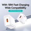 EDA008716401A_1.jpg USAMS CC324 T69 QC18W USB-A Single Port Fast Charger, CC324