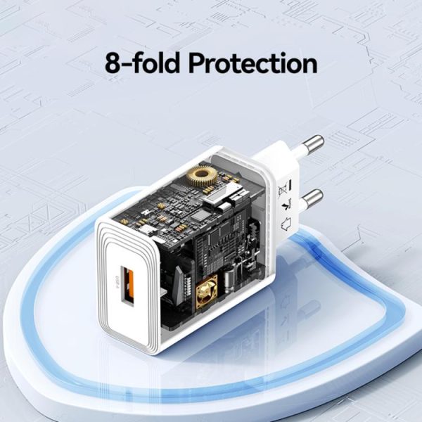 EDA008716401A_7.jpg USAMS CC324 T69 QC18W USB-A Single Port Fast Charger, CC324
