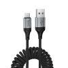 EDA008734701A-1.jpg hoco X121 Nuevo Charging USB-A to Micro Spring Braided Data Cable, USB-A to Micro