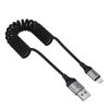 EDA008734701A_1.jpg hoco X121 Nuevo Charging USB-A to Micro Spring Braided Data Cable, USB-A to Micro