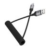 EDA008734701A_2.jpg hoco X121 Nuevo Charging USB-A to Micro Spring Braided Data Cable, USB-A to Micro