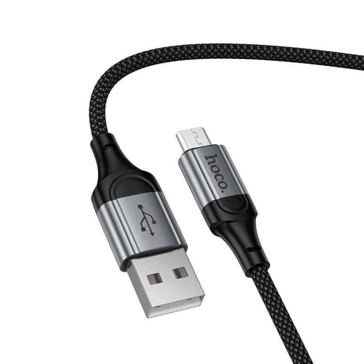 hoco X121 Nuevo Charging USB-A to Micro Spring Braided Data Cable, USB-A to Micro 4 hoco X121 Nuevo Charging USB-A to Micro Spring Braided Data Cable, USB-A to Micro - Image 4