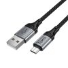 EDA008734701A_4.jpg hoco X121 Nuevo Charging USB-A to Micro Spring Braided Data Cable, USB-A to Micro
