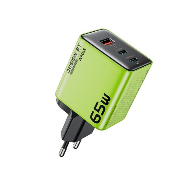 EDA008774501A-1.jpg WK WP-U45 Keylour 65W Type-Cx2, USB GaN Charger, EU Plug, UK Plug