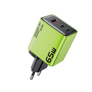 WK WP-U45 Keylour 65W Type-Cx2, USB GaN Charger, EU Plug, UK Plug