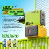 EDA008774501A_3.jpg WK WP-U45 Keylour 65W Type-Cx2, USB GaN Charger, EU Plug, UK Plug