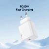EDA008818701A_2.jpg USAMS CC226 T65 PD20W USB-C / Type-C Single Port Fast Charger, EU Plug, CC226