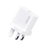 EDA008818901A-1.jpg USAMS CC227 T65 PD20W USB-C / Type-C Single Port Fast Charger, UK Plug, CC227