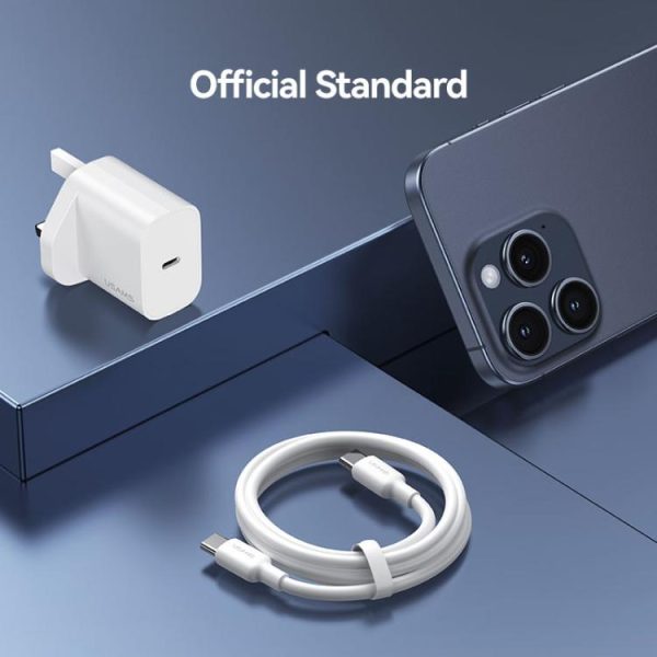 EDA008818901A_9.jpg USAMS CC227 T65 PD20W USB-C / Type-C Single Port Fast Charger, UK Plug, CC227