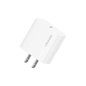 USAMS CC228 T65 PD20W USB-C / Type-C Single Port Fast Charger, US Plug, CC228