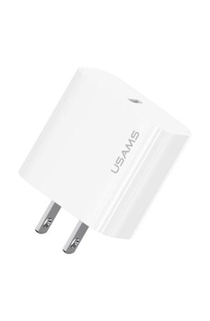 USAMS CC228 T65 PD20W USB-C / Type-C Single Port Fast Charger, US Plug, CC228