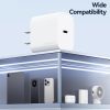 USAMS CC228 T65 PD20W USB-C / Type-C Single Port Fast Charger, US Plug, CC228