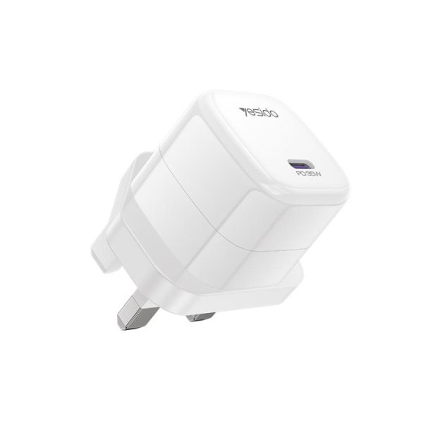 EDA008868301A-1.jpg Yesido YC149 PD 35W Type-C Mini Ice Cube Fast Charger, UK Plug