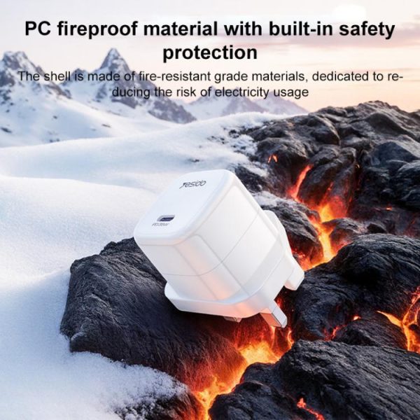 EDA008868301A_8.jpg Yesido YC149 PD 35W Type-C Mini Ice Cube Fast Charger, UK Plug