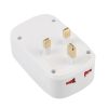EPS0056_2.jpg NK-823 2000W Dual USB Travel Charger Power Adapter Socket, UK Plug