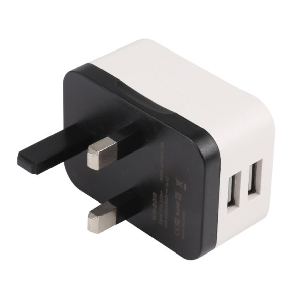 EPS0058_3.jpg WN-2018 Dual USB Travel Charger Power Adapter Socket, UK Plug