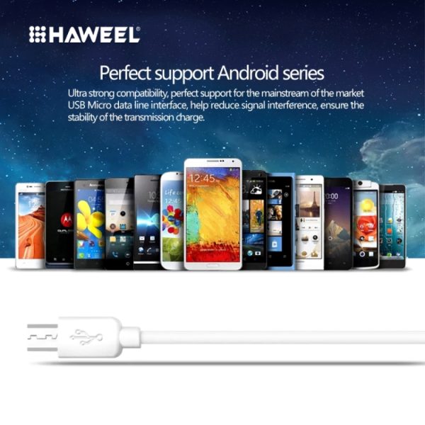 HWL-1012W_4.jpg For Galaxy, Huawei, Xiaomi, LG, HTC and other Android Smart Phones, Micro USB 2m