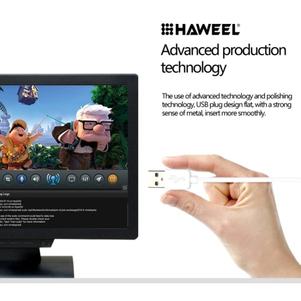 HWL-1013W_5.jpg HAWEEL 3m High Speed Micro USB to USB Data Sync Charging Cable For Samsung, Xiaomi, Huawei, LG, HTC, The Devices with Micro USB Port, Micro USB 3m