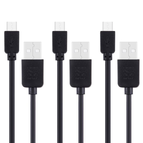HWL-4009_2.jpg 3 PCS HAWEEL 1m High Speed Micro USB to USB Data Sync Charging Cable Kits For Galaxy, Huawei, Xiaomi, LG, HTC and other Smart Phones