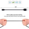 HWL-4009_4.jpg 3 PCS HAWEEL 1m High Speed Micro USB to USB Data Sync Charging Cable Kits For Galaxy, Huawei, Xiaomi, LG, HTC and other Smart Phones