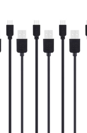 5 PCS HAWEEL 1m High Speed Micro USB to USB Data Sync Charging Cable Kits, For Samsung, Huawei, Xiaomi, LG, HTC and other Smartphones