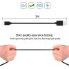 HWL-4011_3.jpg 5 PCS HAWEEL 1m High Speed Micro USB to USB Data Sync Charging Cable Kits, For Samsung, Huawei, Xiaomi, LG, HTC and other Smartphones
