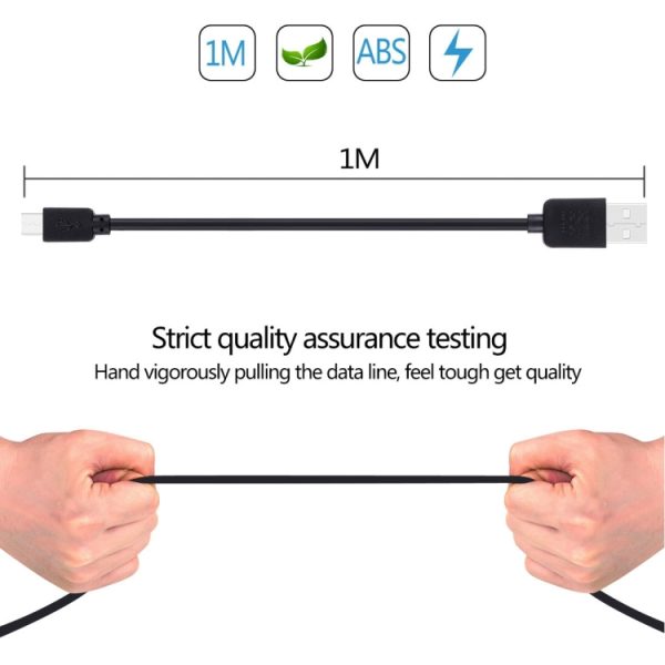 HWL-4011_3.jpg 5 PCS HAWEEL 1m High Speed Micro USB to USB Data Sync Charging Cable Kits, For Samsung, Huawei, Xiaomi, LG, HTC and other Smartphones