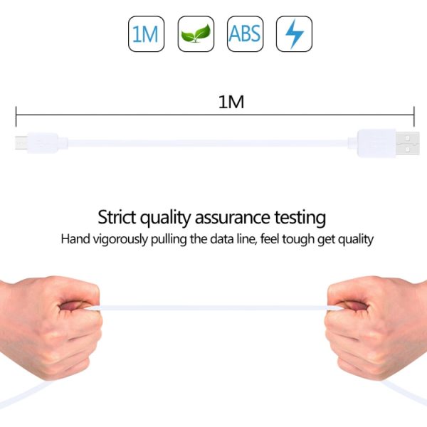 HWL-4013_4.jpg 3 PCS HAWEEL 1m High Speed Micro USB to USB Data Sync Charging Cable Kits, For Samsung, Huawei, Xiaomi, LG, HTC and other Smartphones