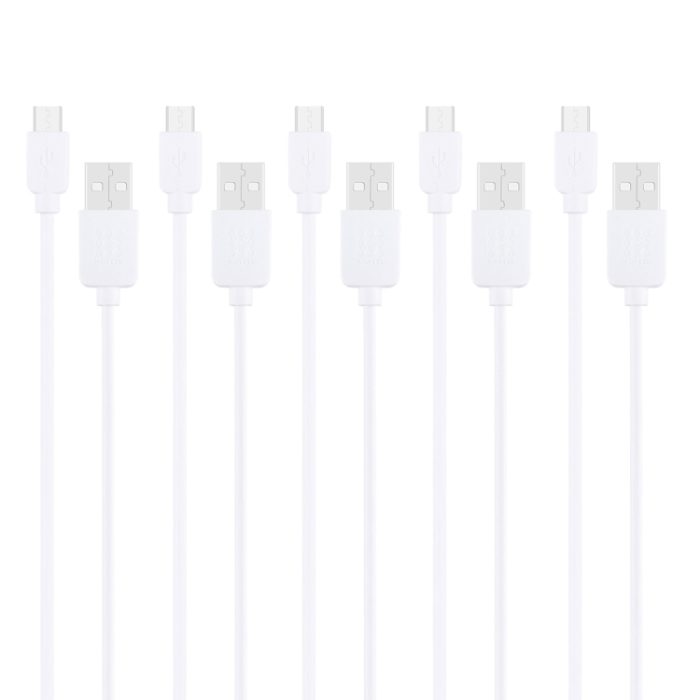 5 PCS HAWEEL 1m High Speed Micro USB to USB Data Sync Charging Cable Kits, For Samsung, Huawei, Xiaomi, LG, HTC and other Smartphones
