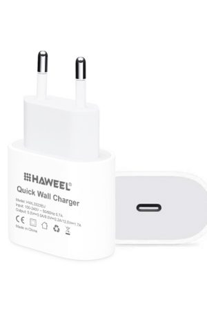 HAWEEL PD 20W Single USB-C / Type-C Interface QC Travel Charger, Support Full QC Protocol, EU Plug, QC Charger EU Plug