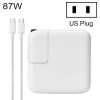 IP8G0134W-1.jpg 87W Type-C Power Adapter Portable Charger with 1.8m Type-C Charging Cable, US Plug, 87W US Plug