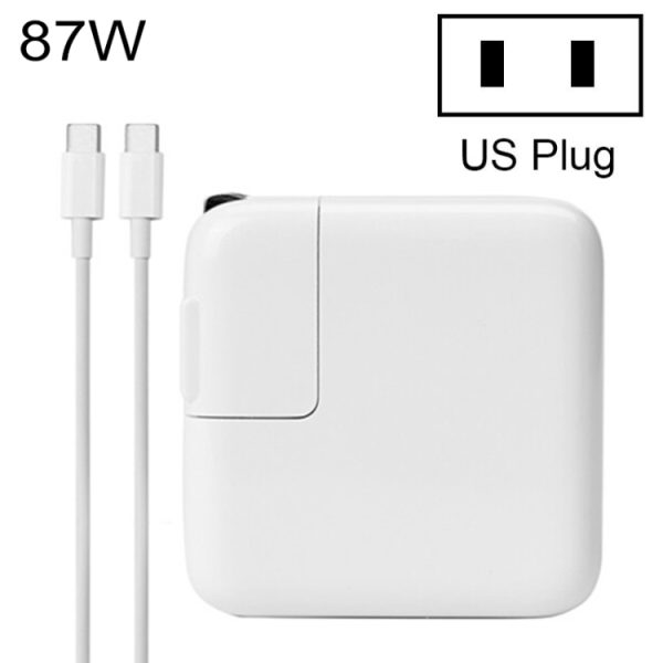 IP8G0134W-1.jpg 87W Type-C Power Adapter Portable Charger with 1.8m Type-C Charging Cable, US Plug, 87W US Plug