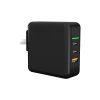 IP8G0673B_1.jpg 65W USB Ports x 1 + Type-C Port x 2 GaN Portable Mini Fast Charger Travel Charger with UK & US & EU Plug Set