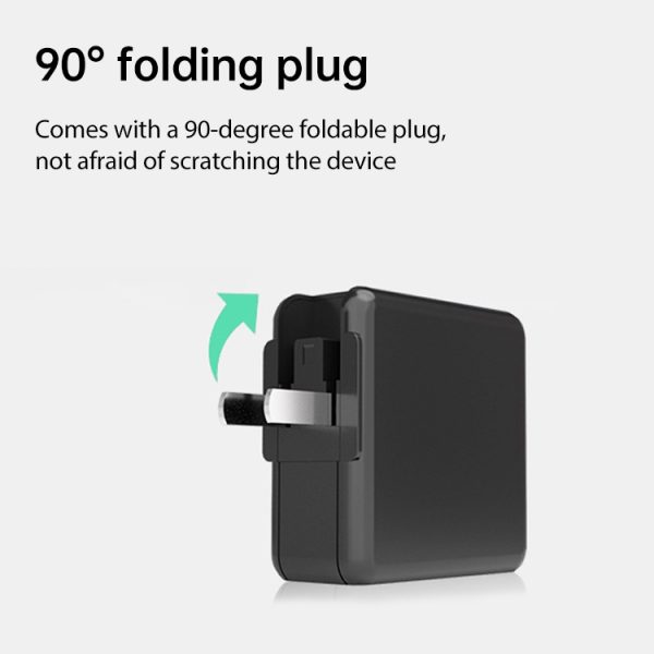 IP8G0673B_4.jpg 65W USB Ports x 1 + Type-C Port x 2 GaN Portable Mini Fast Charger Travel Charger with UK & US & EU Plug Set