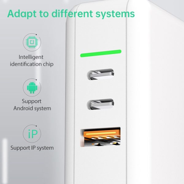 IP8G0673B_5.jpg 65W USB Ports x 1 + Type-C Port x 2 GaN Portable Mini Fast Charger Travel Charger with UK & US & EU Plug Set