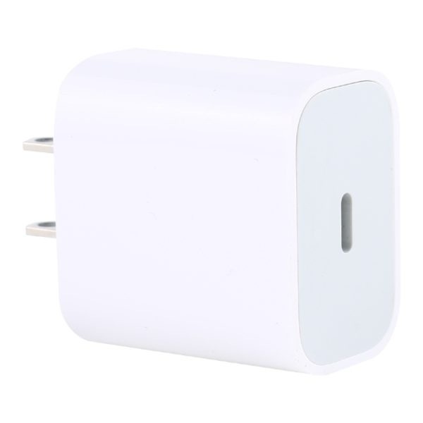 IP8G0733_1.jpg PD 20W Single USB-C / Type-C Interface Travel Charger, US Plug