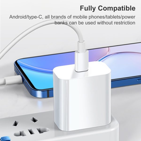 IP8G0733_6.jpg PD 20W Single USB-C / Type-C Interface Travel Charger, US Plug