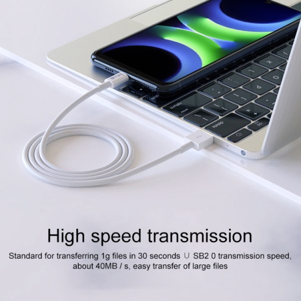 IP8G1097W_2.jpg IVON CA70 Micro USB Fast Charging Data Cable, Length: 1m, Micro USB, Length: 1m