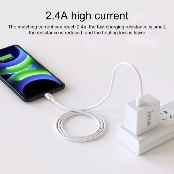 IP8G1100W_6-1.jpg IVON CA70 Micro USB Fast Charging Data Cable, Length: 2m, Micro USB, Length: 2m
